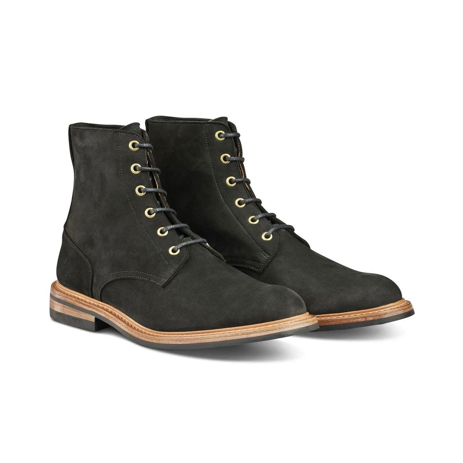 Bernwood Logger Boot Black Hydro Nubuck - Milanese Leather