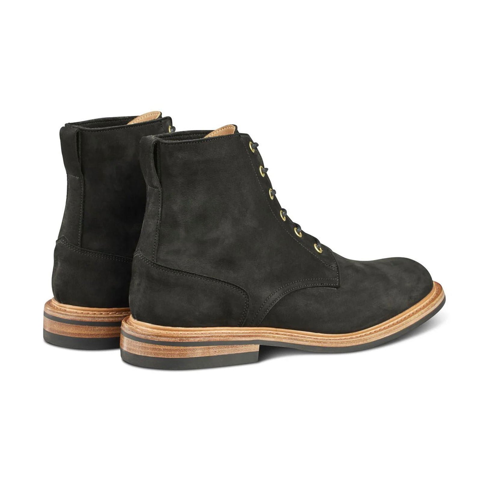 Bernwood Logger Boot Black Hydro Nubuck - Milanese Leather