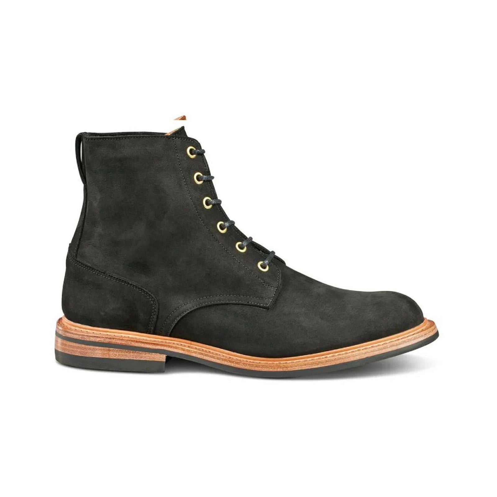 Bernwood Logger Boot Black Hydro Nubuck - Milanese Leather
