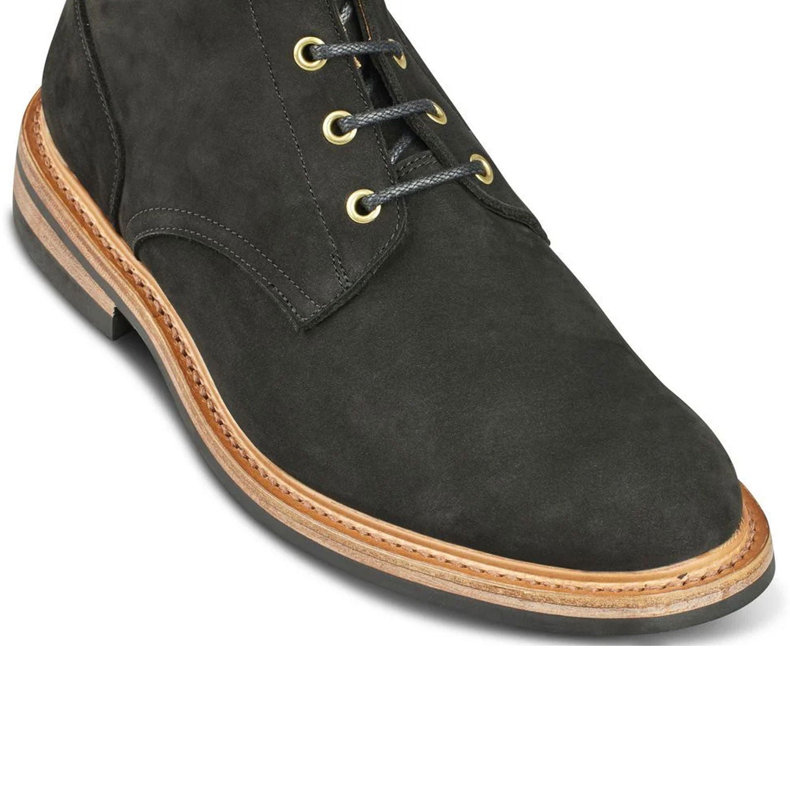 Bernwood Logger Boot Black Hydro Nubuck - Milanese Leather