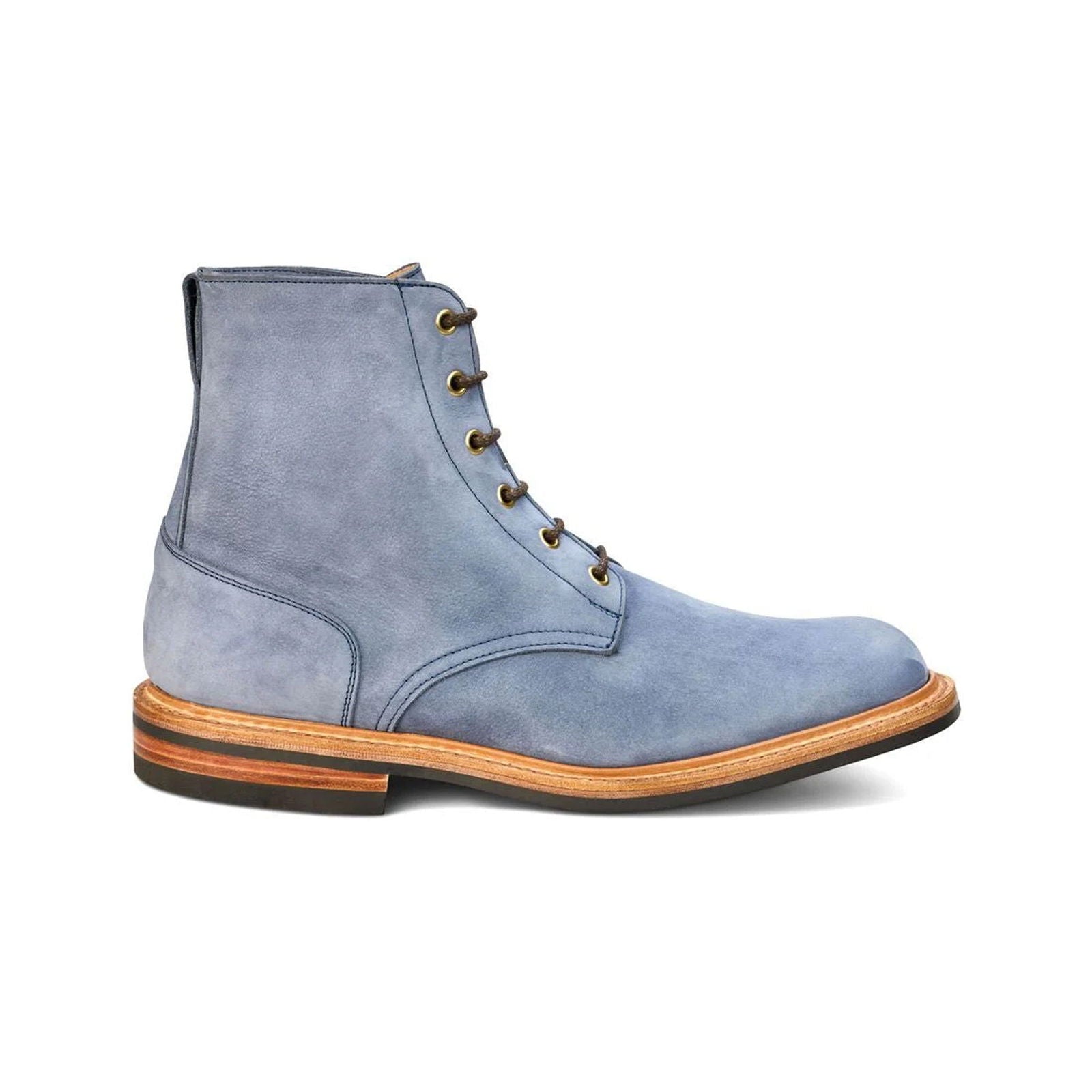 Bernwood Logger Boot Denim Hydro Nubuck - Milanese Leather