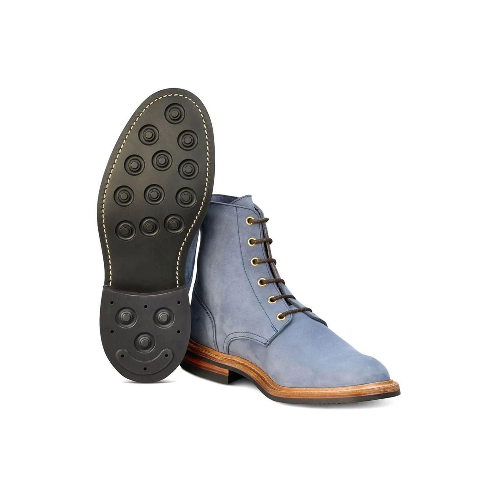 Bernwood Logger Boot Denim Hydro Nubuck - Milanese Leather