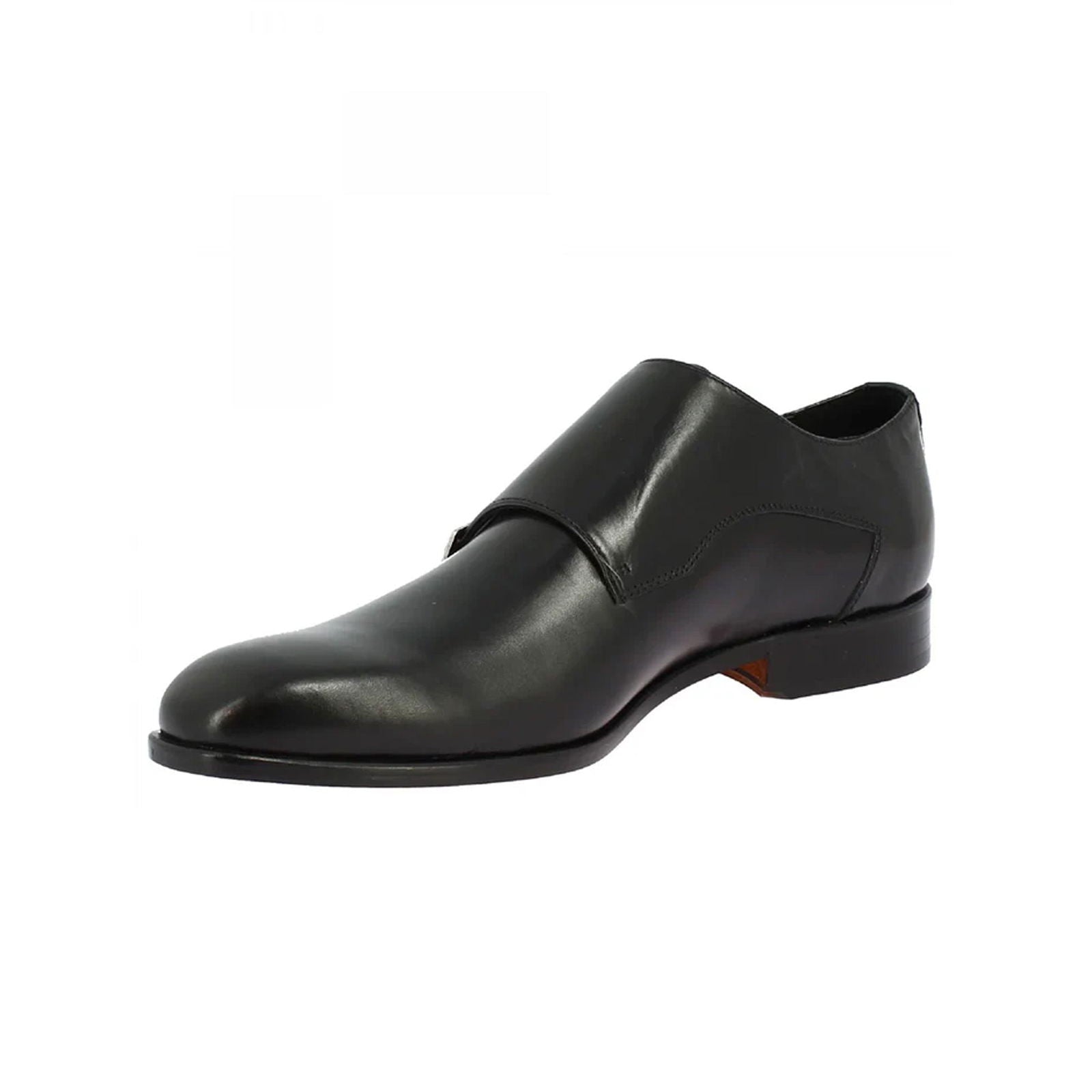 Black Calf Leather Handmade Shoes - Milanese Leather