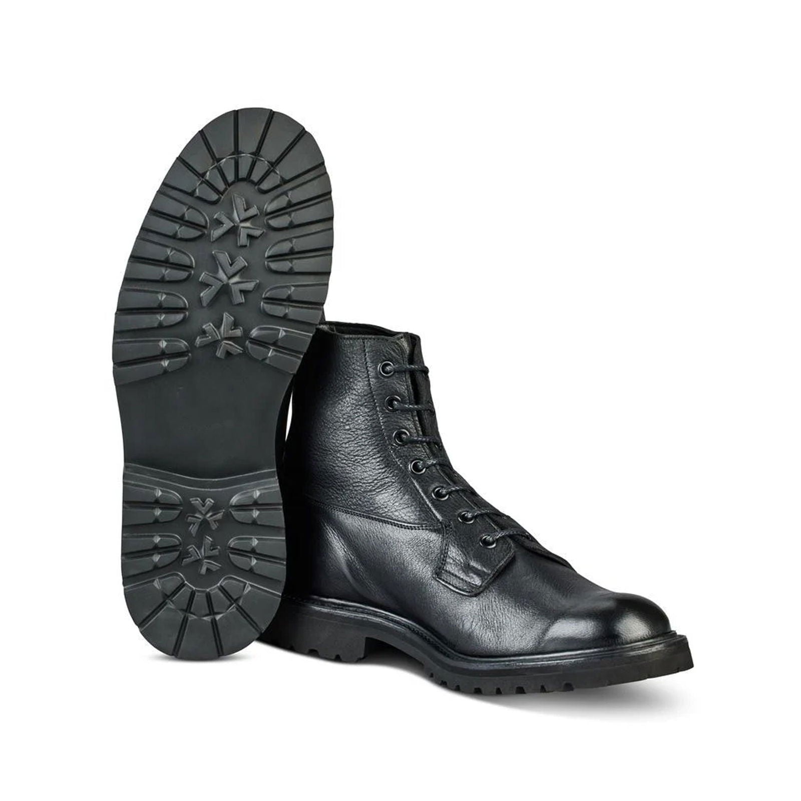 Burford Boot Black Olivvia Deerskin - Milanese Leather
