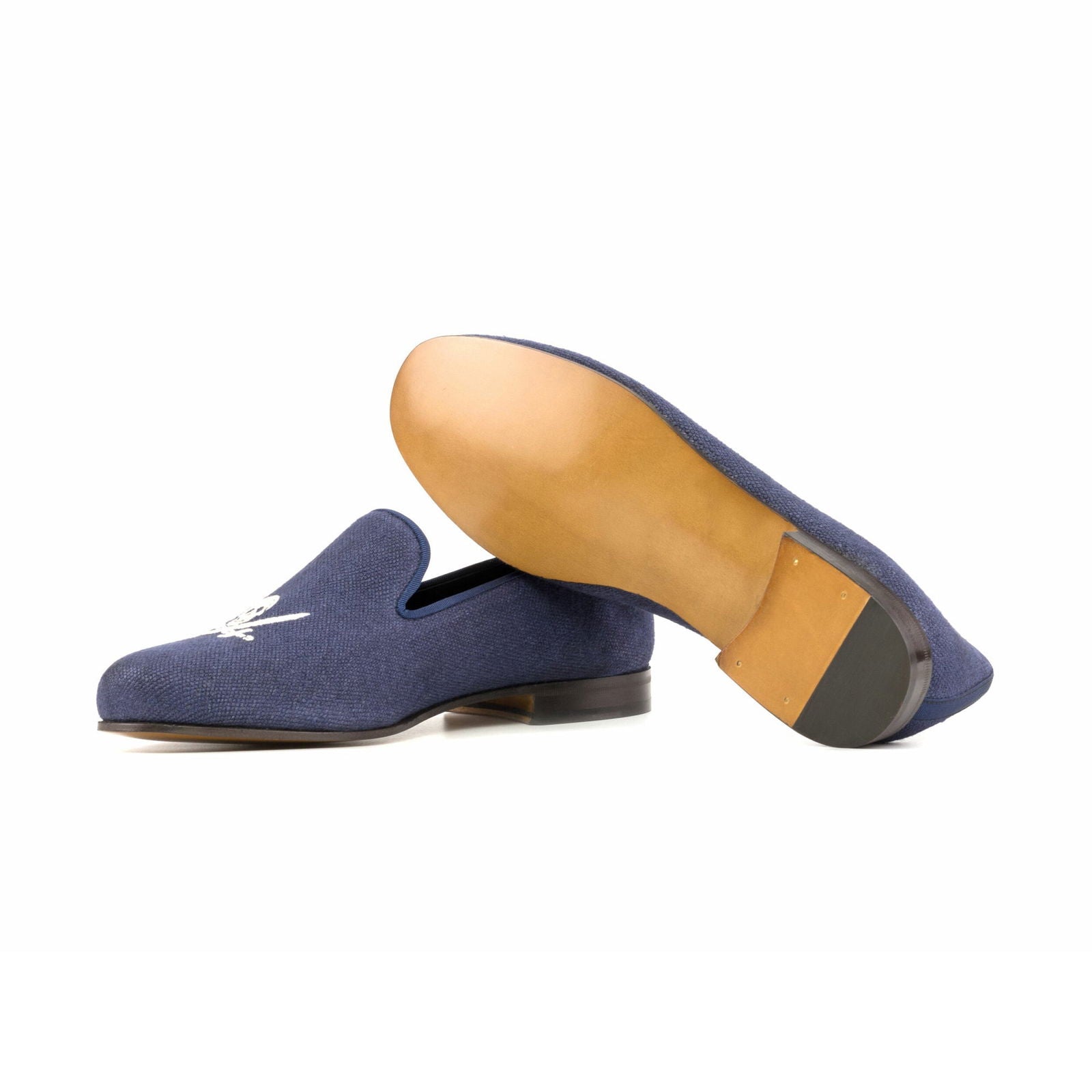 Embroidered Albert Slippers SARK - Milanese Leather