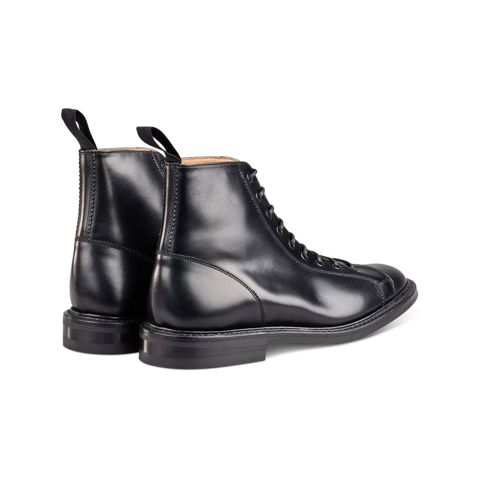 Ethan Monkey Boot Black Calf - Milanese Leather