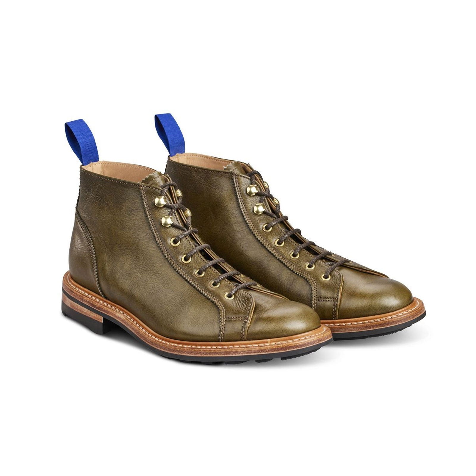 Ethan Monkey Boot Moss Kudu - Milanese Leather