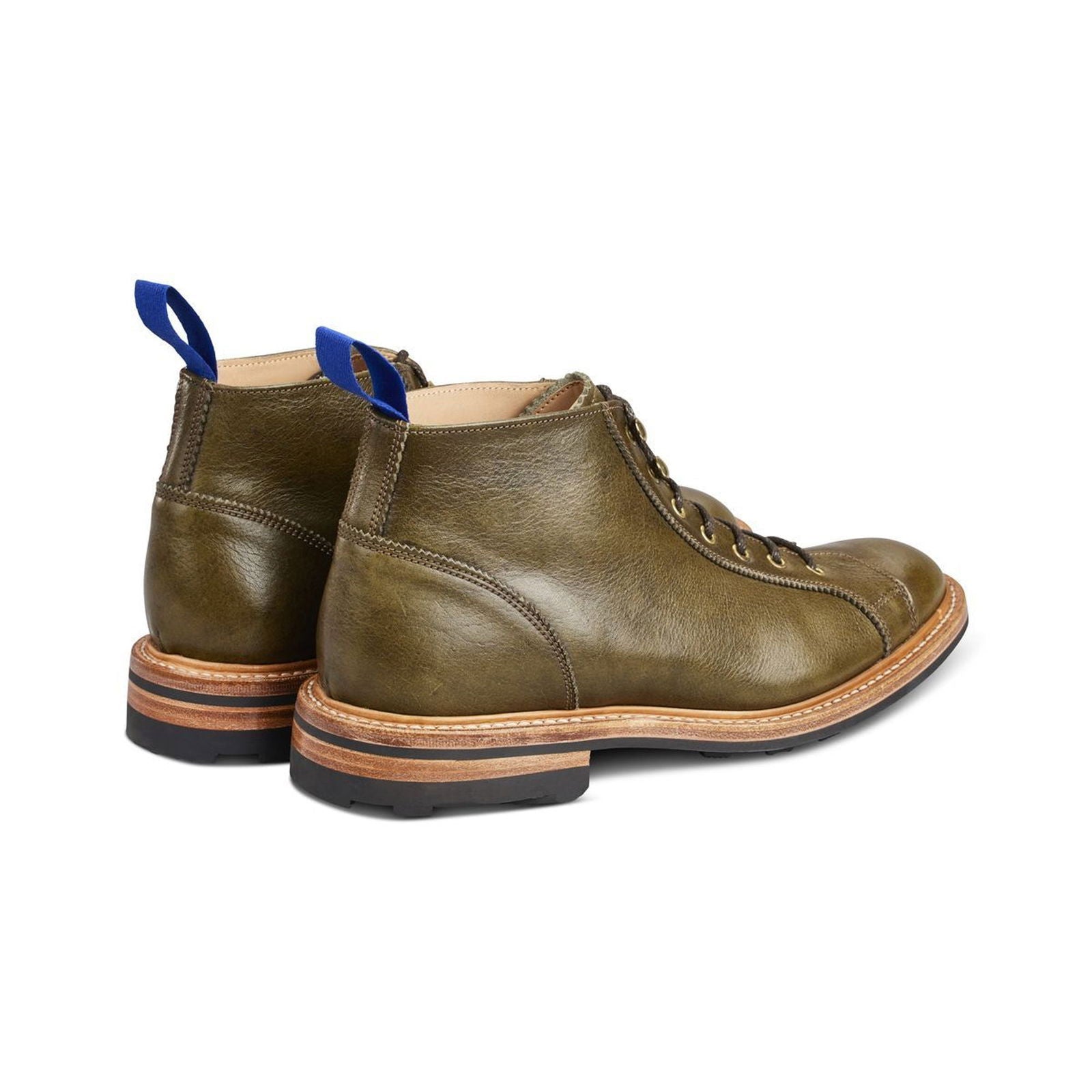 Ethan Monkey Boot Moss Kudu - Milanese Leather