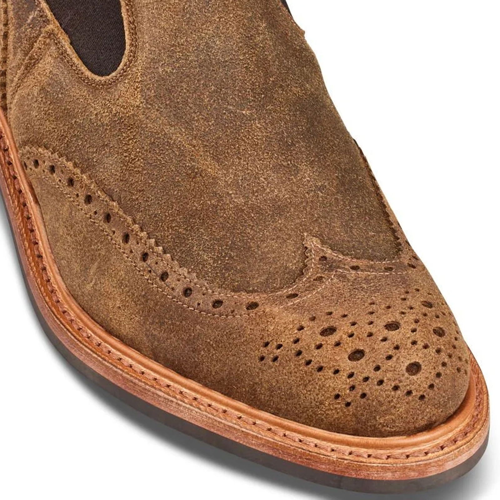 Henry Boot Peanut Reverse Suede - Milanese Leather