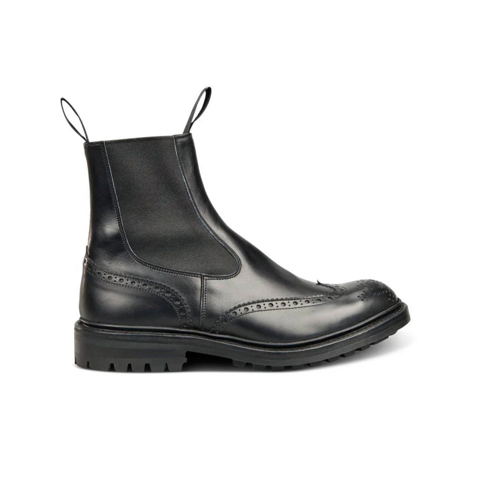 Henry Dealer Boot Black Calf - Milanese Leather