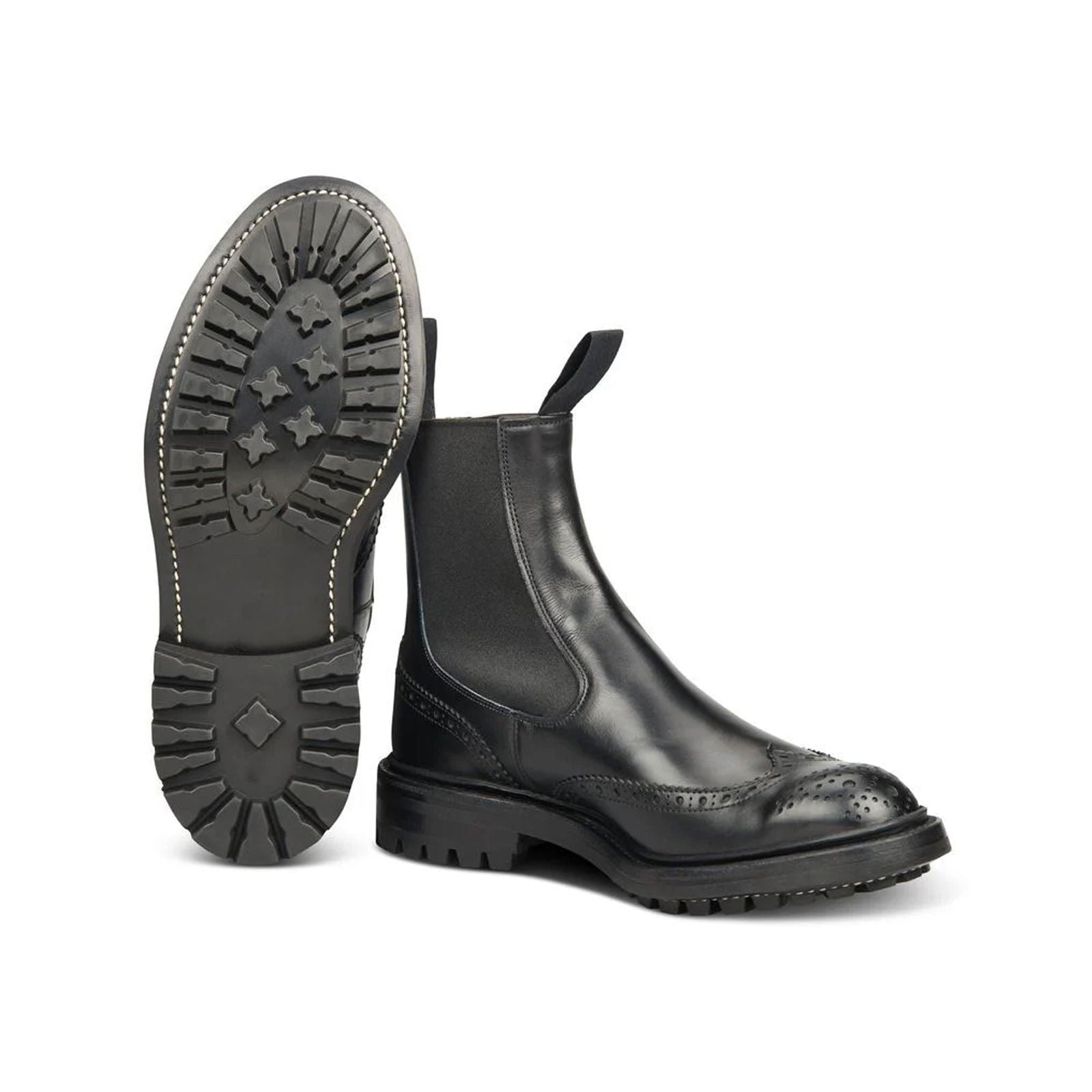 Henry Dealer Boot Black Calf - Milanese Leather