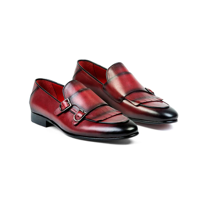 Ignacio Noble Monk Loafers Shoes - Milanese Leather