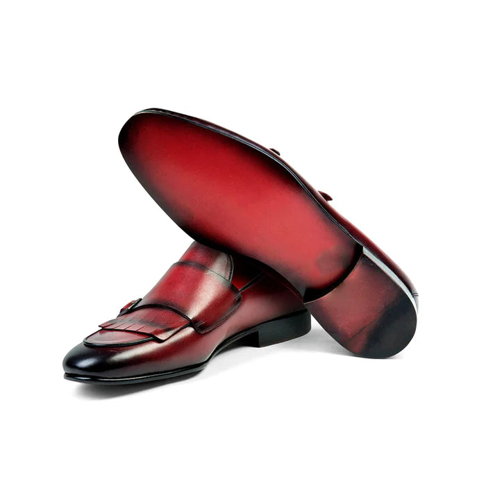 Ignacio Noble Monk Loafers Shoes - Milanese Leather