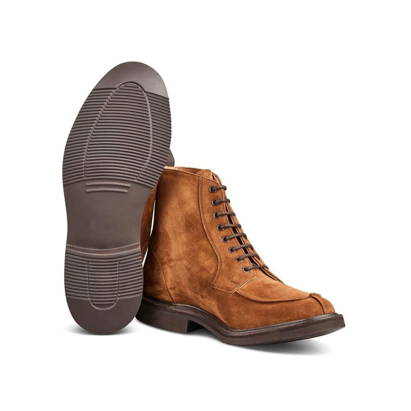 Lawrence Apron Front Derby Boot Cubana Suede - Milanese Leather