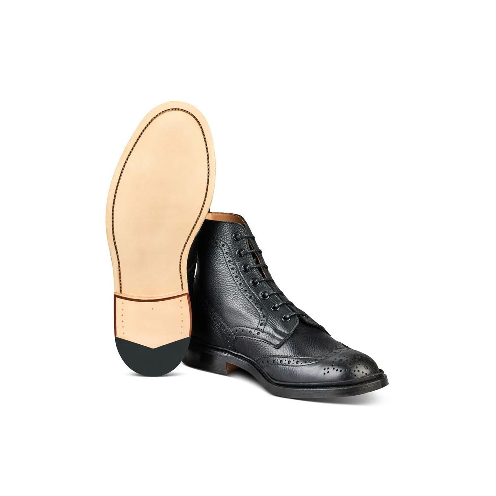 Lightweight Stow Boot Black Muflone - Milanese Leather