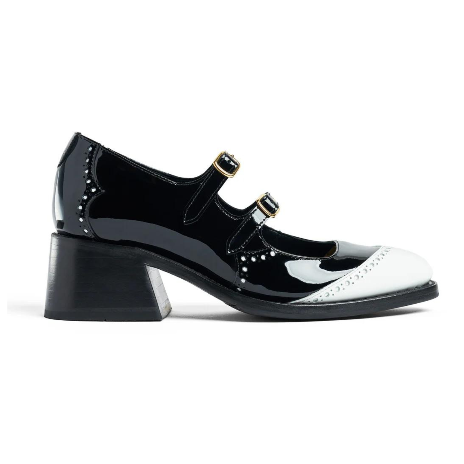 Miss Amelie Mary Jane Black - Milanese Leather