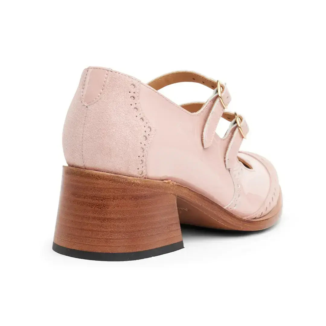 Miss Amelie Mary Jane Mochi - Milanese Leather
