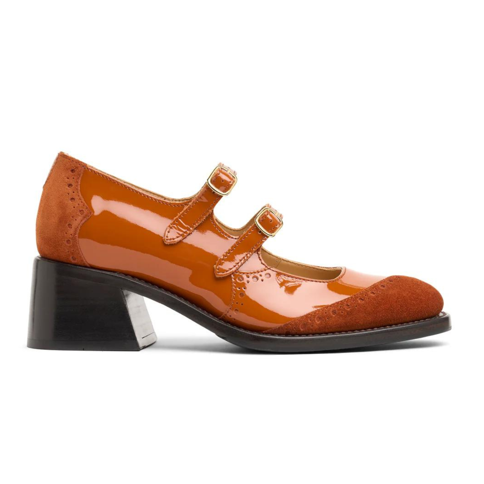 Miss Amelie Mary Jane Sienna - Milanese Leather