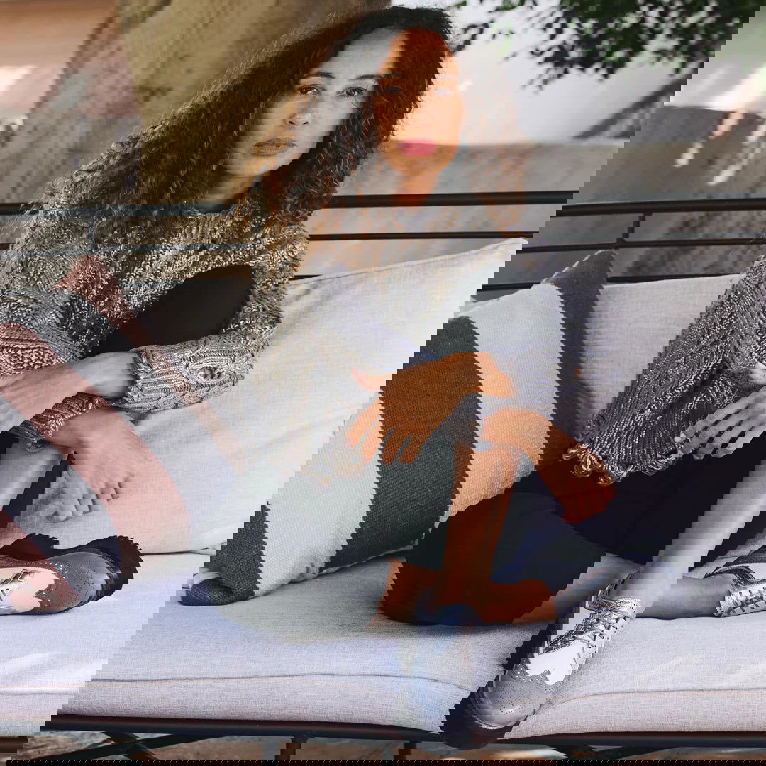 Miss Lucy Derby Silver - Milanese Leather