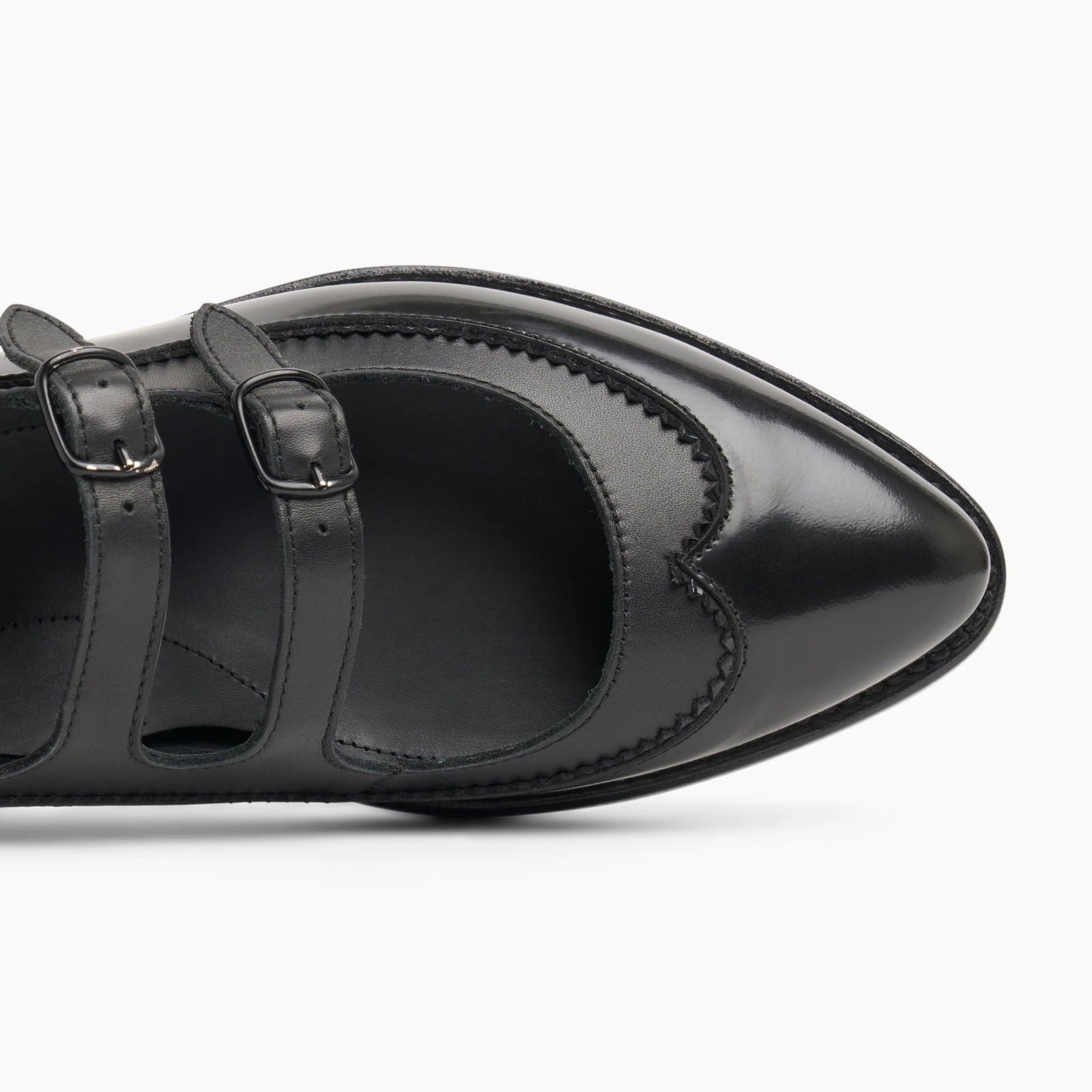 Miss Margo Mary Jane Black - Milanese Leather