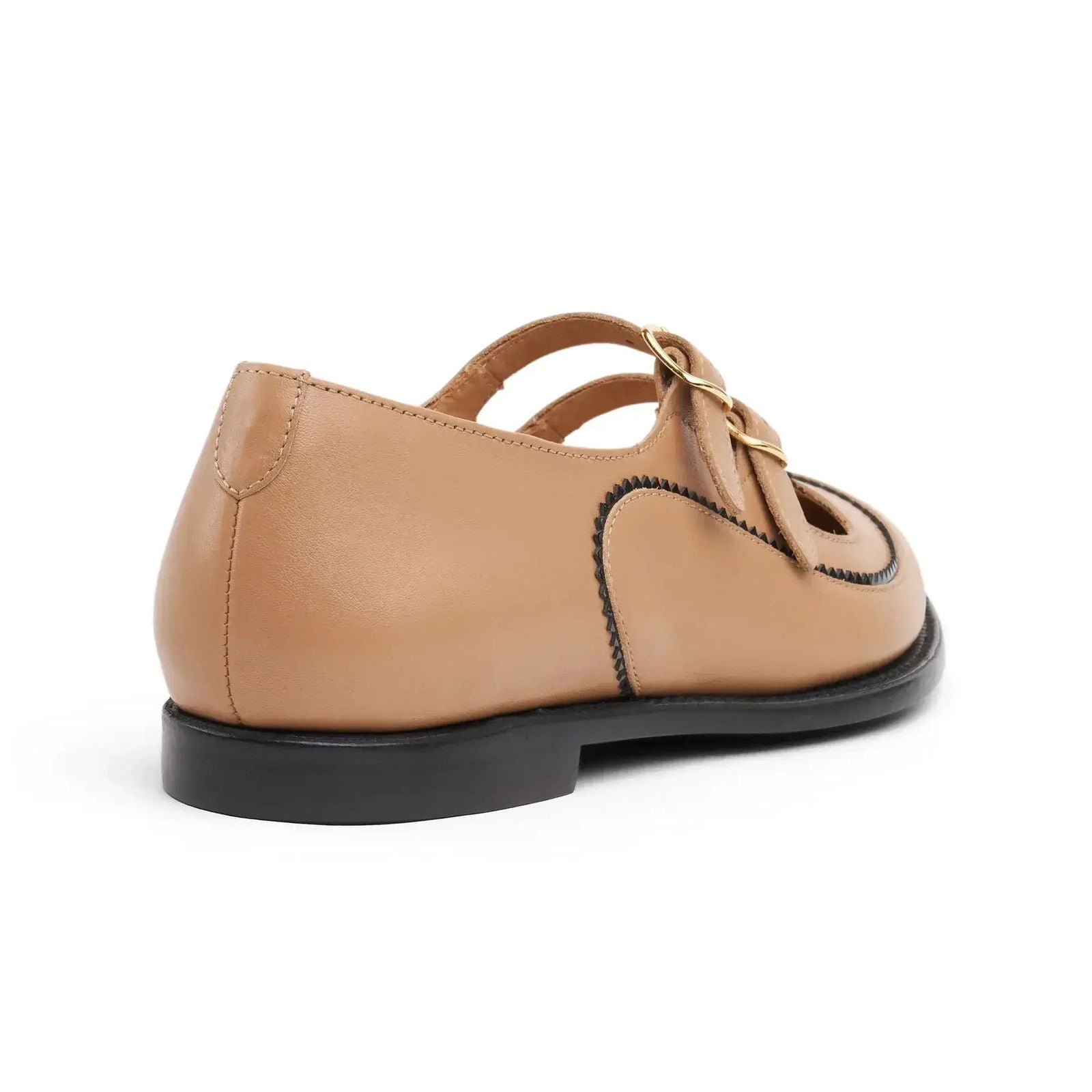 Miss Margo Mary Jane Camel - Milanese Leather