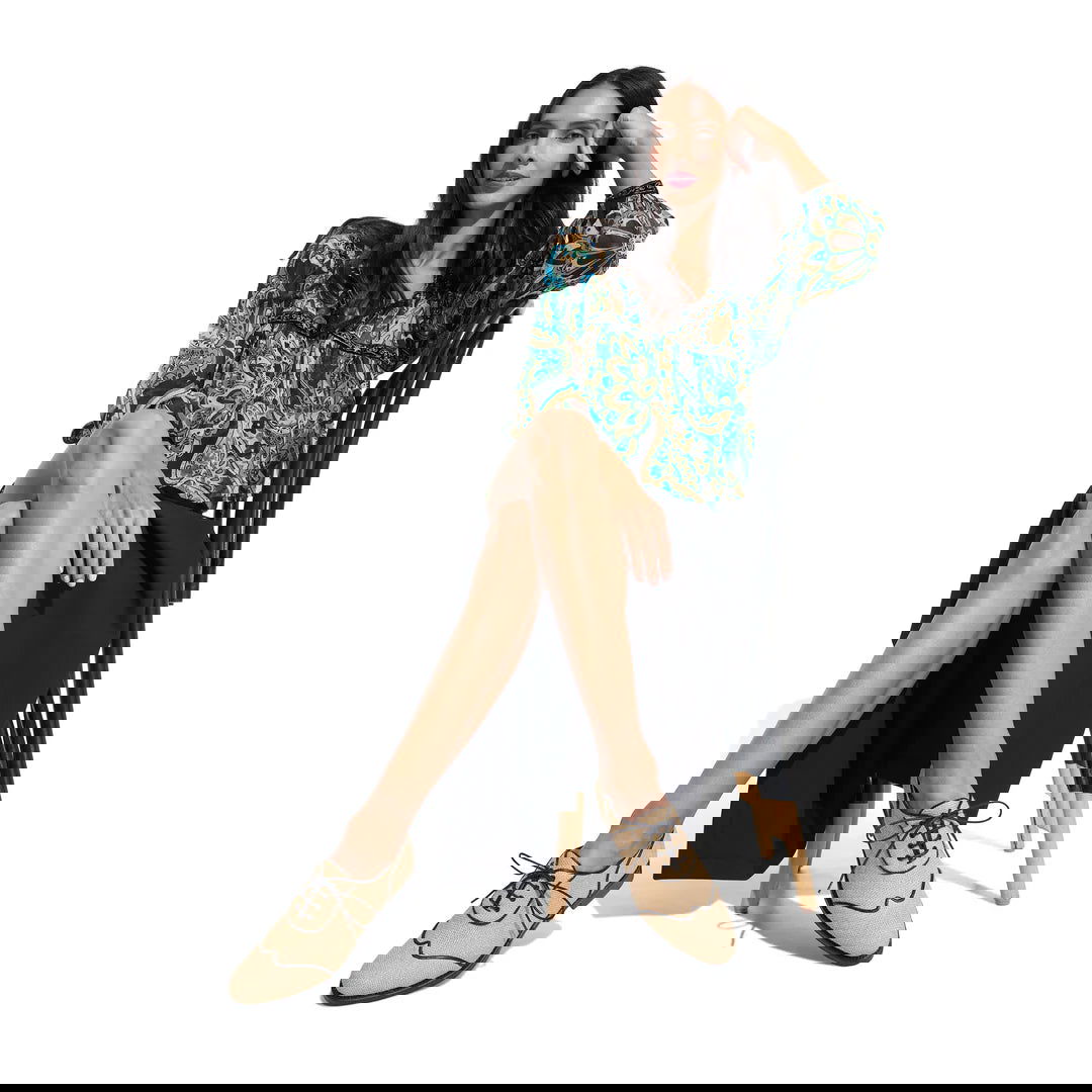 Mr. Evans Wingtip Jute - Milanese Leather