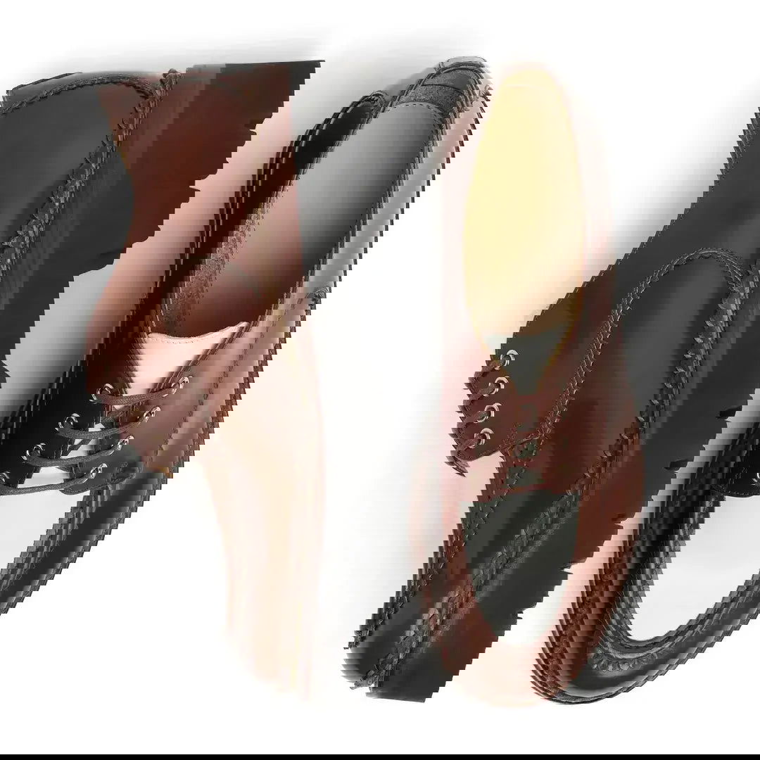 Mr. Teddy Derby Cognac & White - Milanese Leather