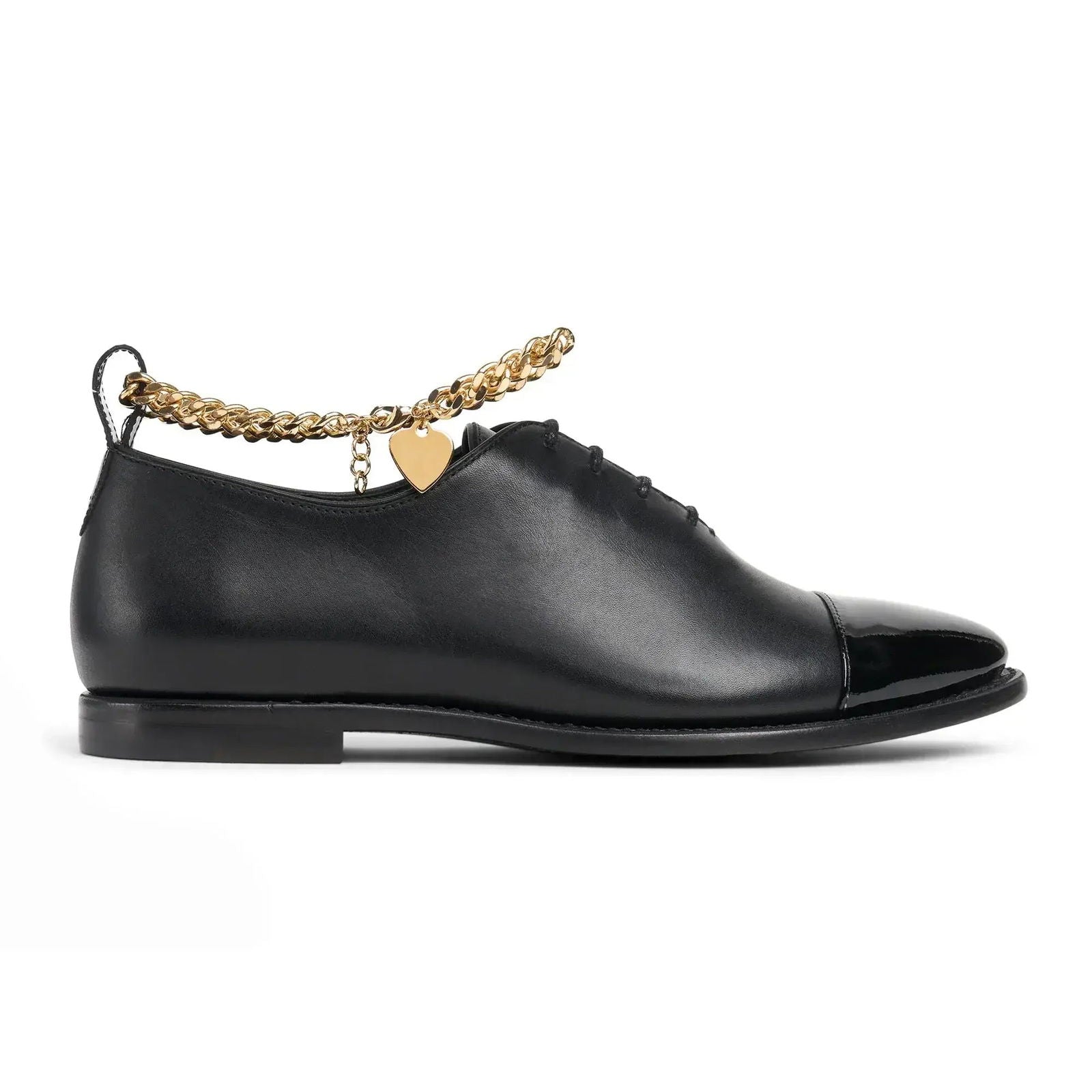 Ms. Charlize Oxford Black - Milanese Leather