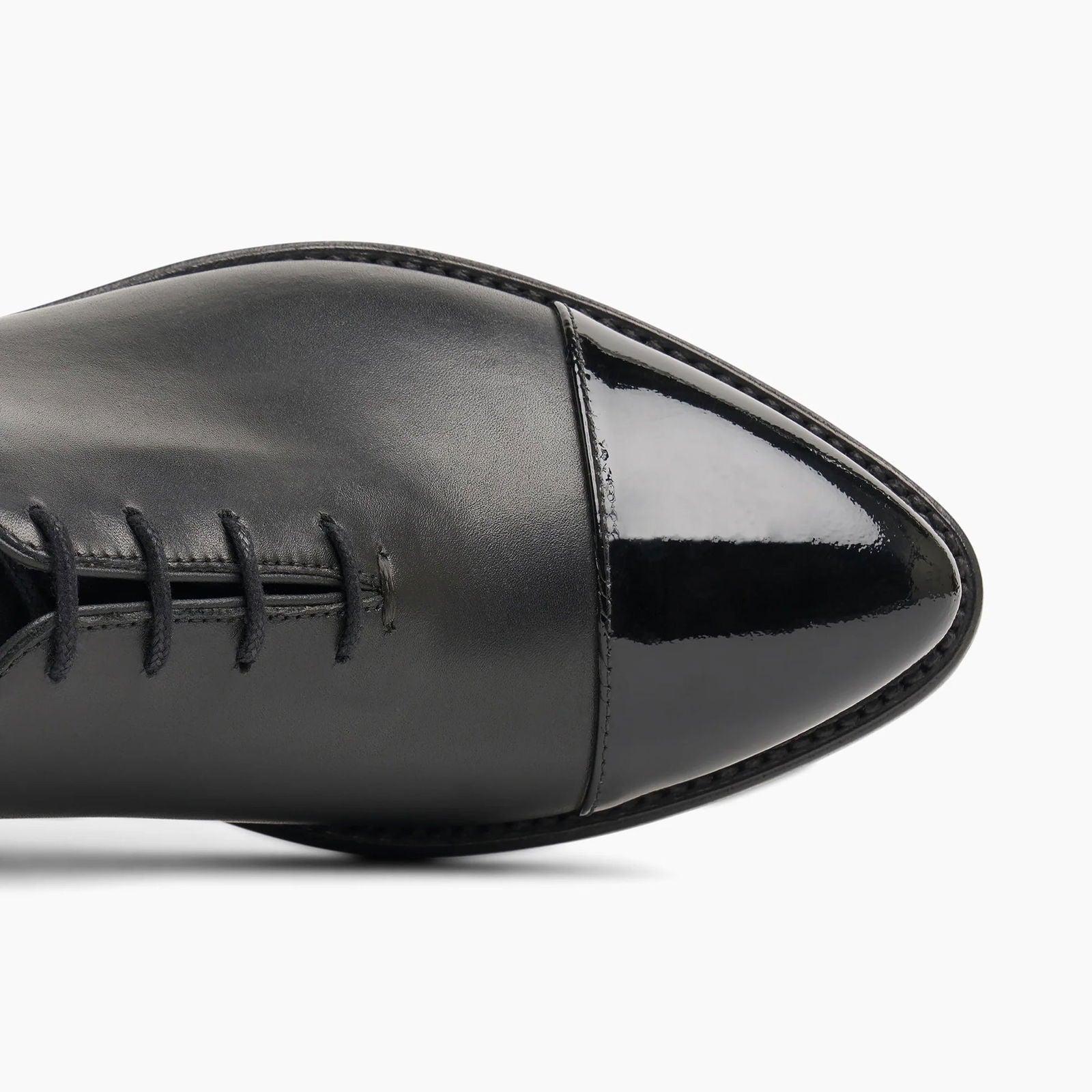 Ms. Charlize Oxford Black - Milanese Leather