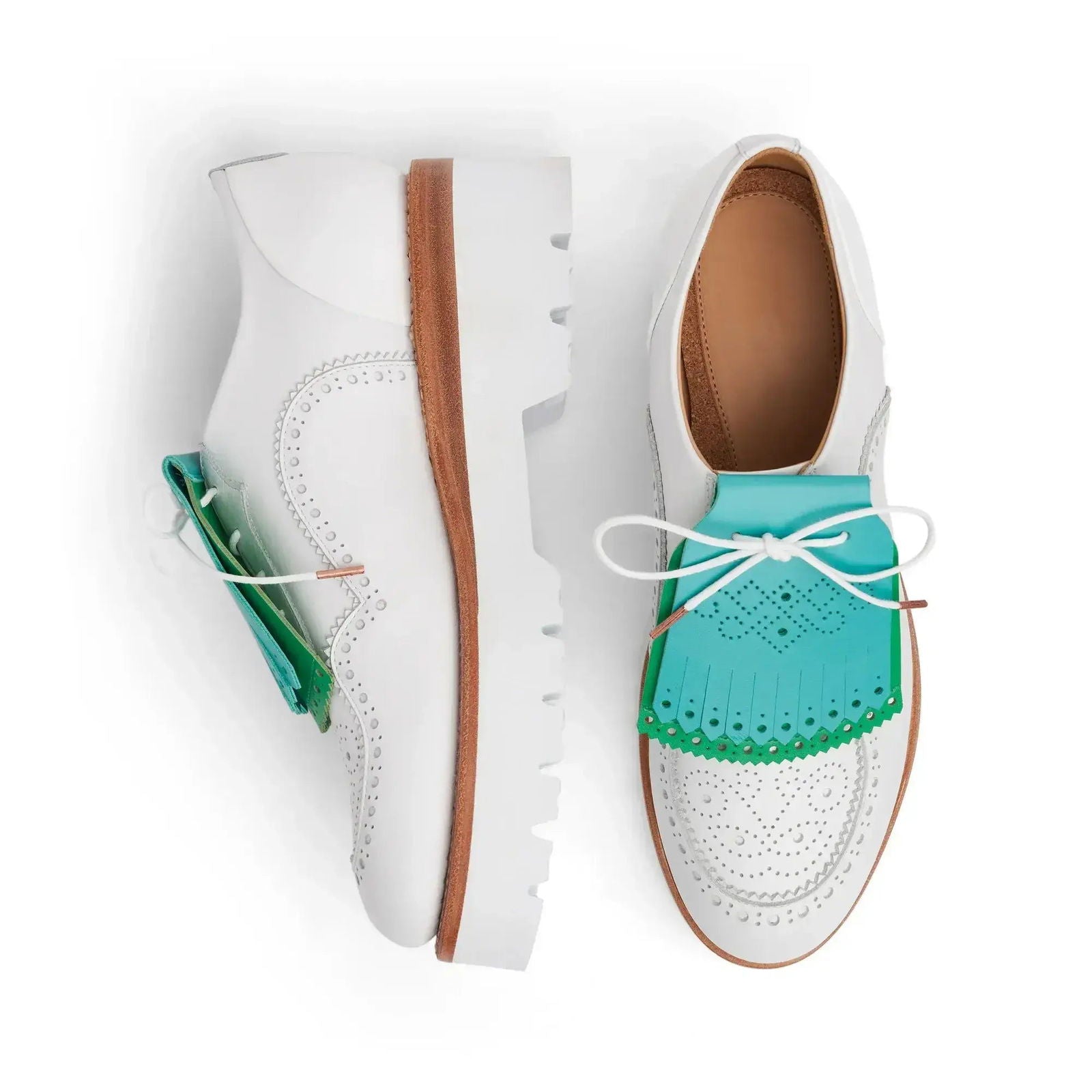 Ms. Elaine Oxford White - Milanese Leather