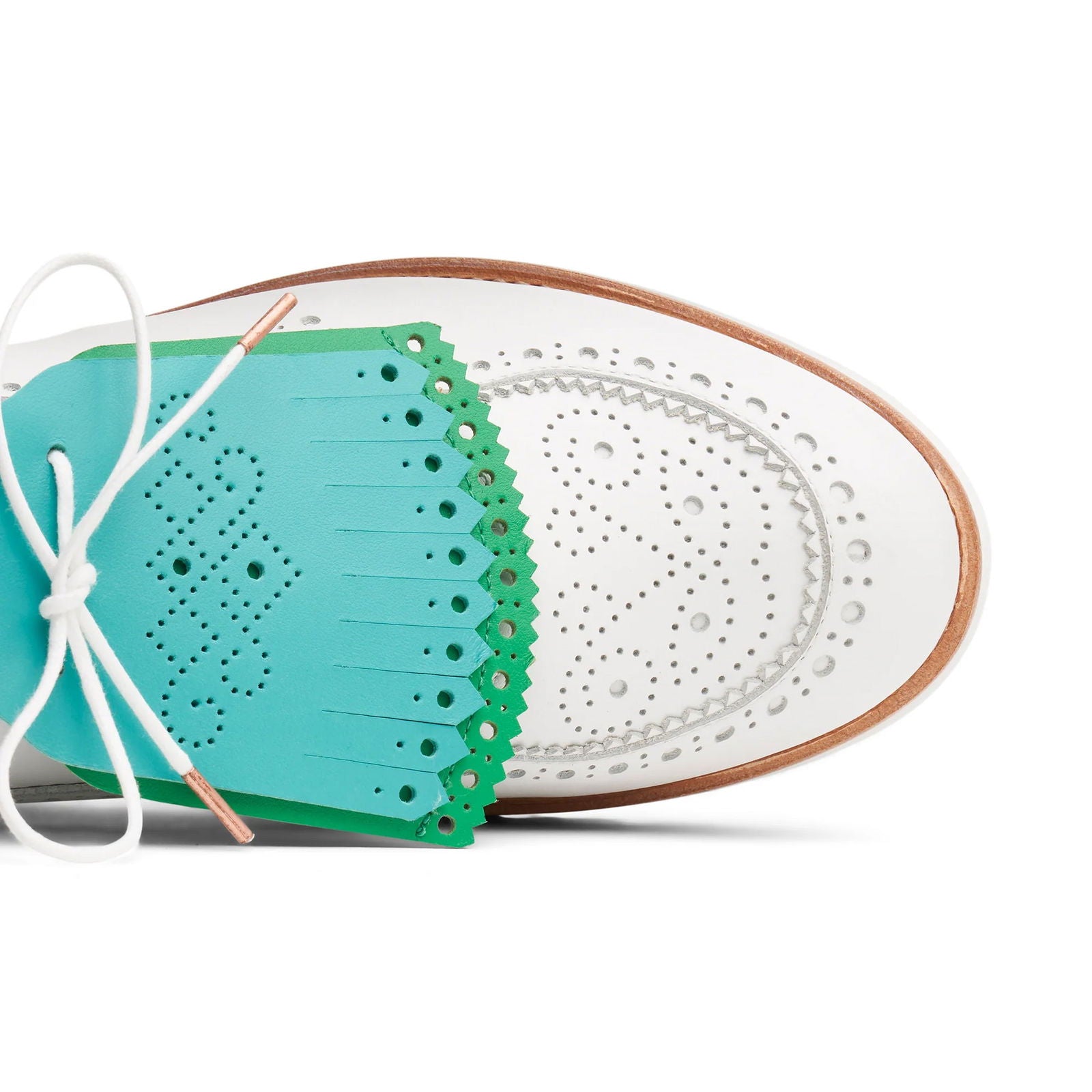 Ms. Elaine Oxford White - Milanese Leather