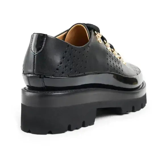 Ms. Josephine Oxford Black - Milanese Leather