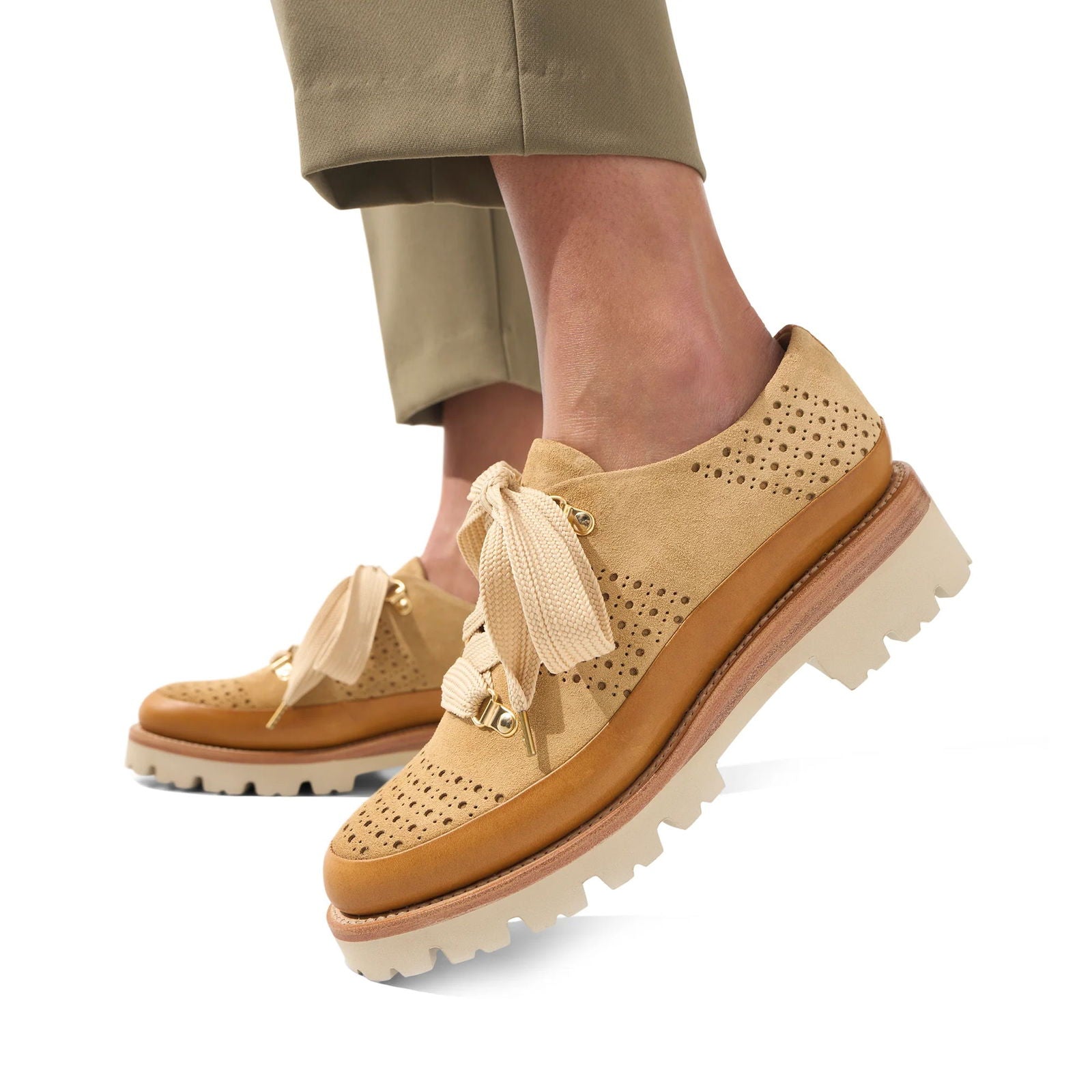 Ms. Josephine Oxford Tan - Milanese Leather