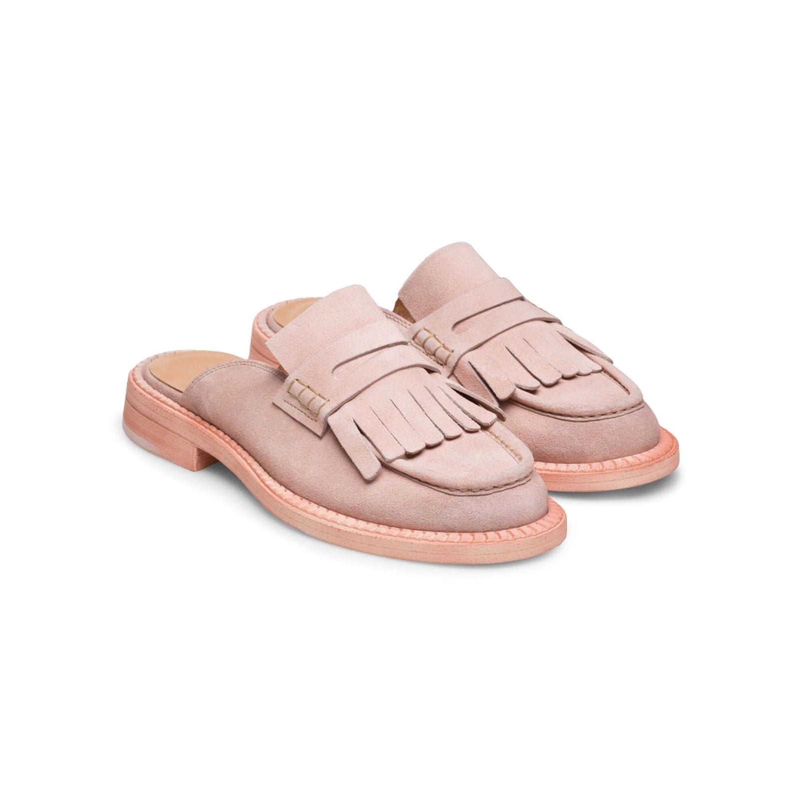 Oaklynn KT Mule Blush Suede - Milanese Leather