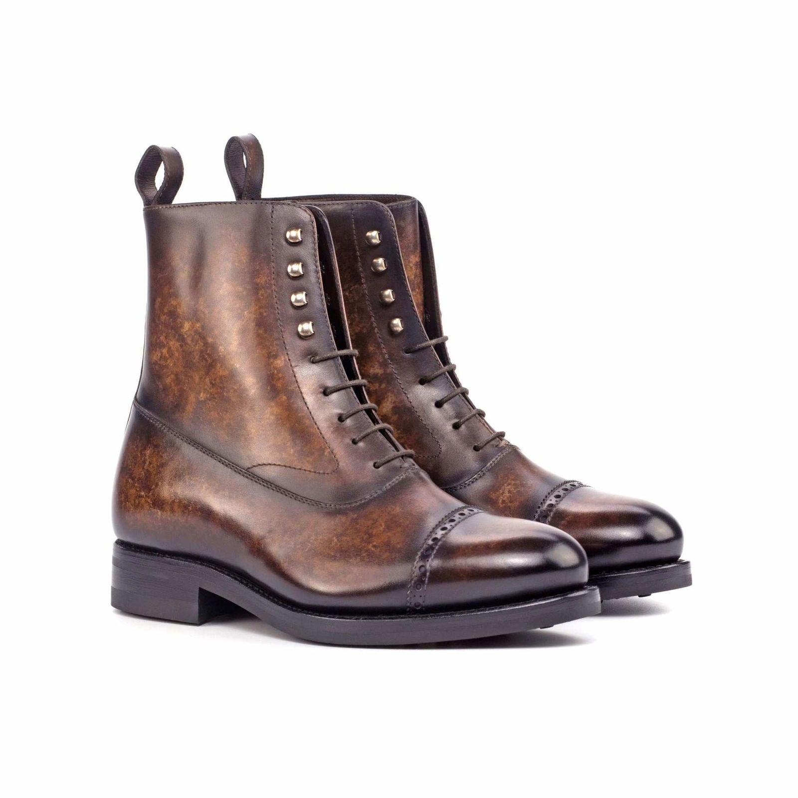 Patina Balmoral Boots FOOTMAN - Milanese Leather