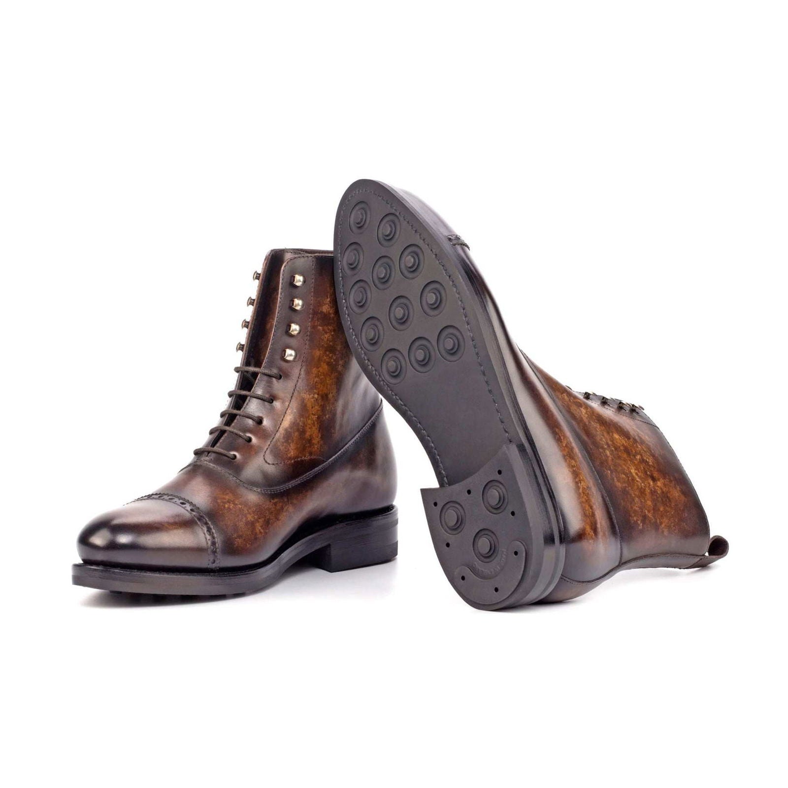 Patina Balmoral Boots FOOTMAN - Milanese Leather