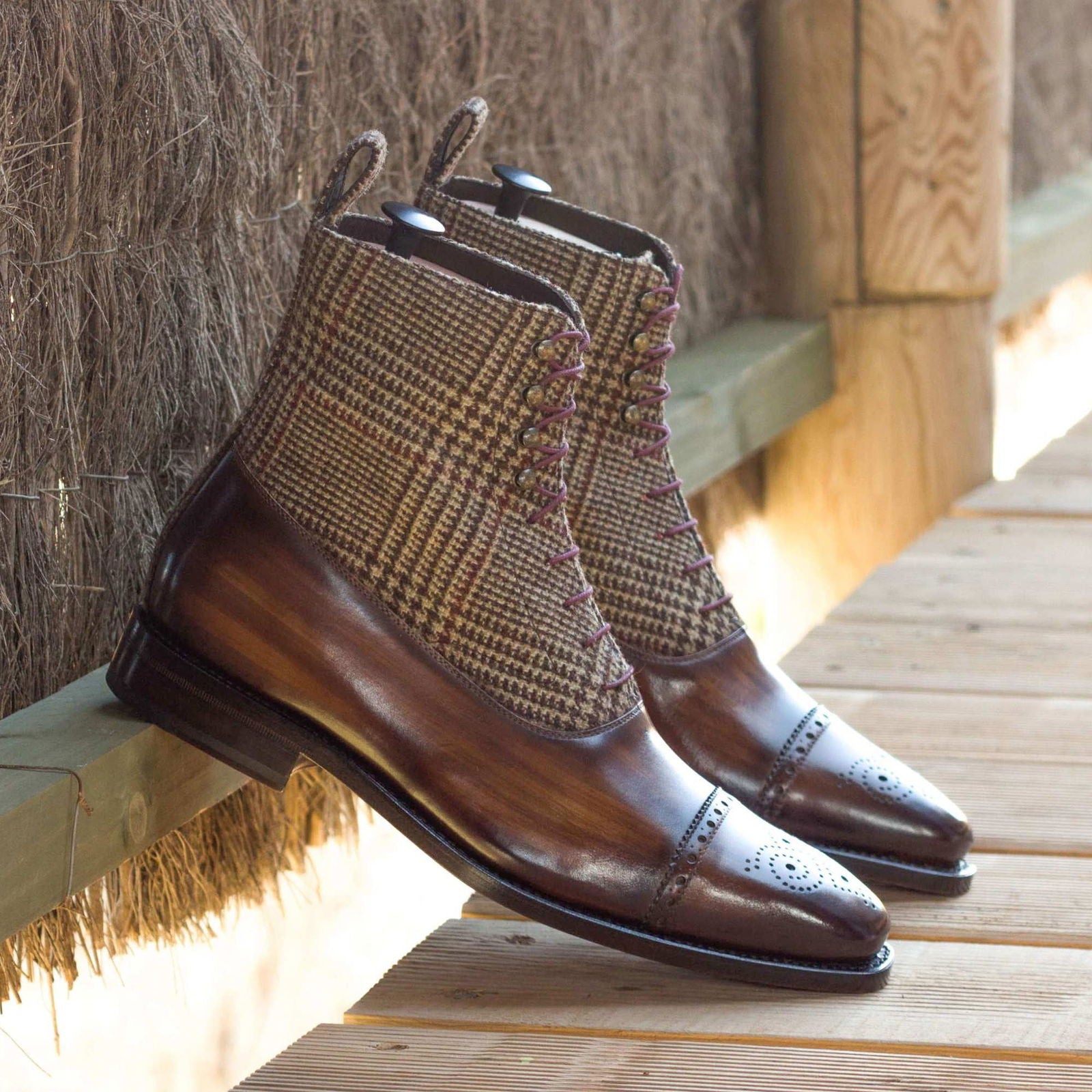 Patina Balmoral Boots ROBERTO - Milanese Leather