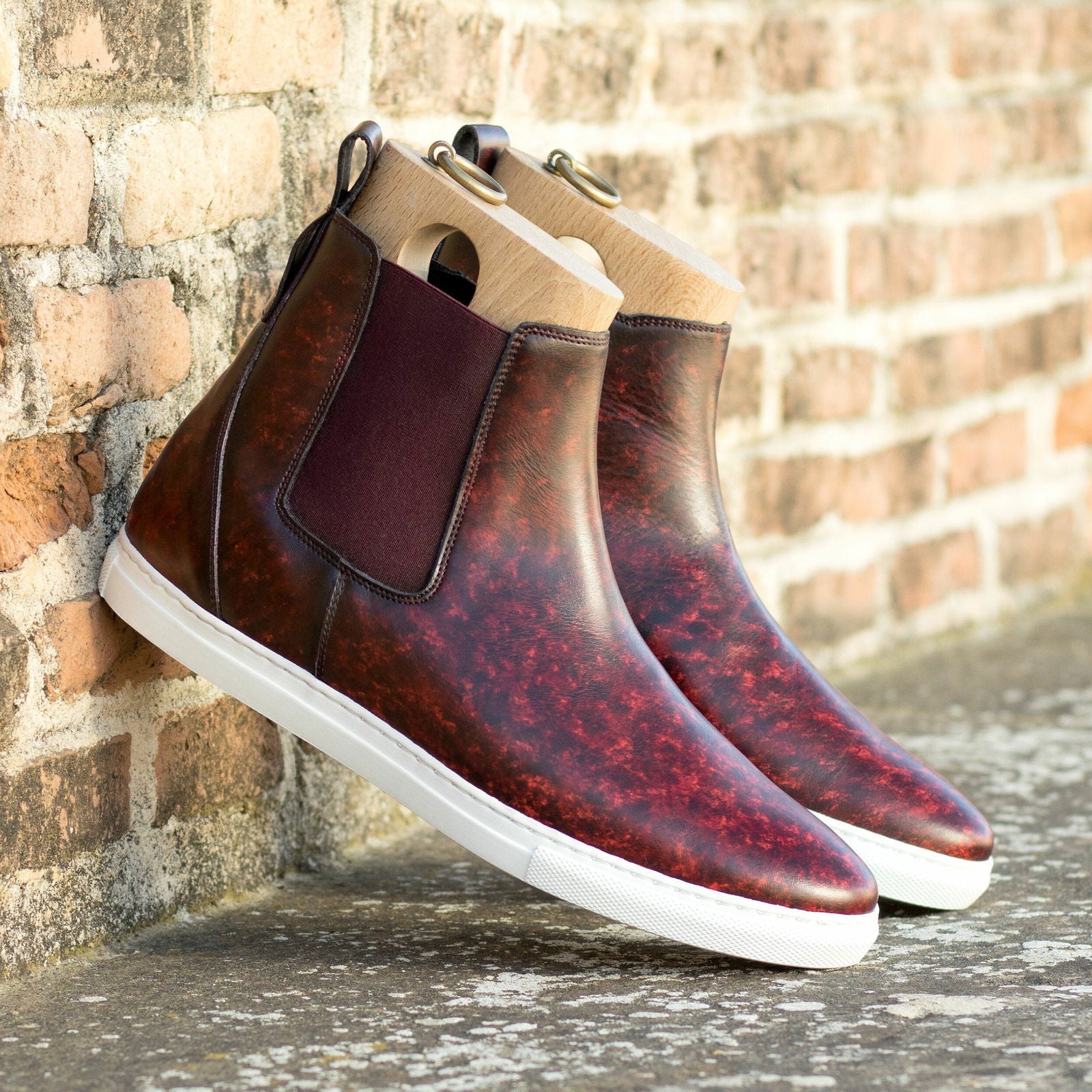 Patina Chelsea Sneaker Boots MARTY - Milanese Leather