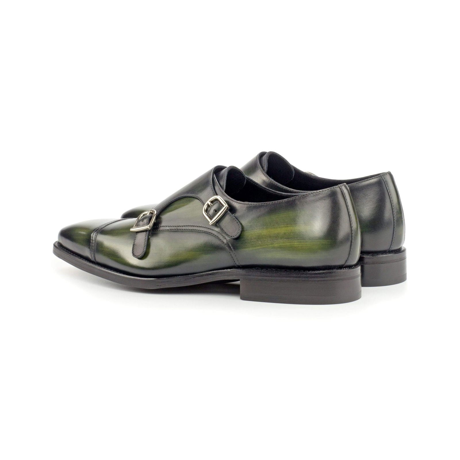 Patina Double Monk Shoes CARMINE - Milanese Leather