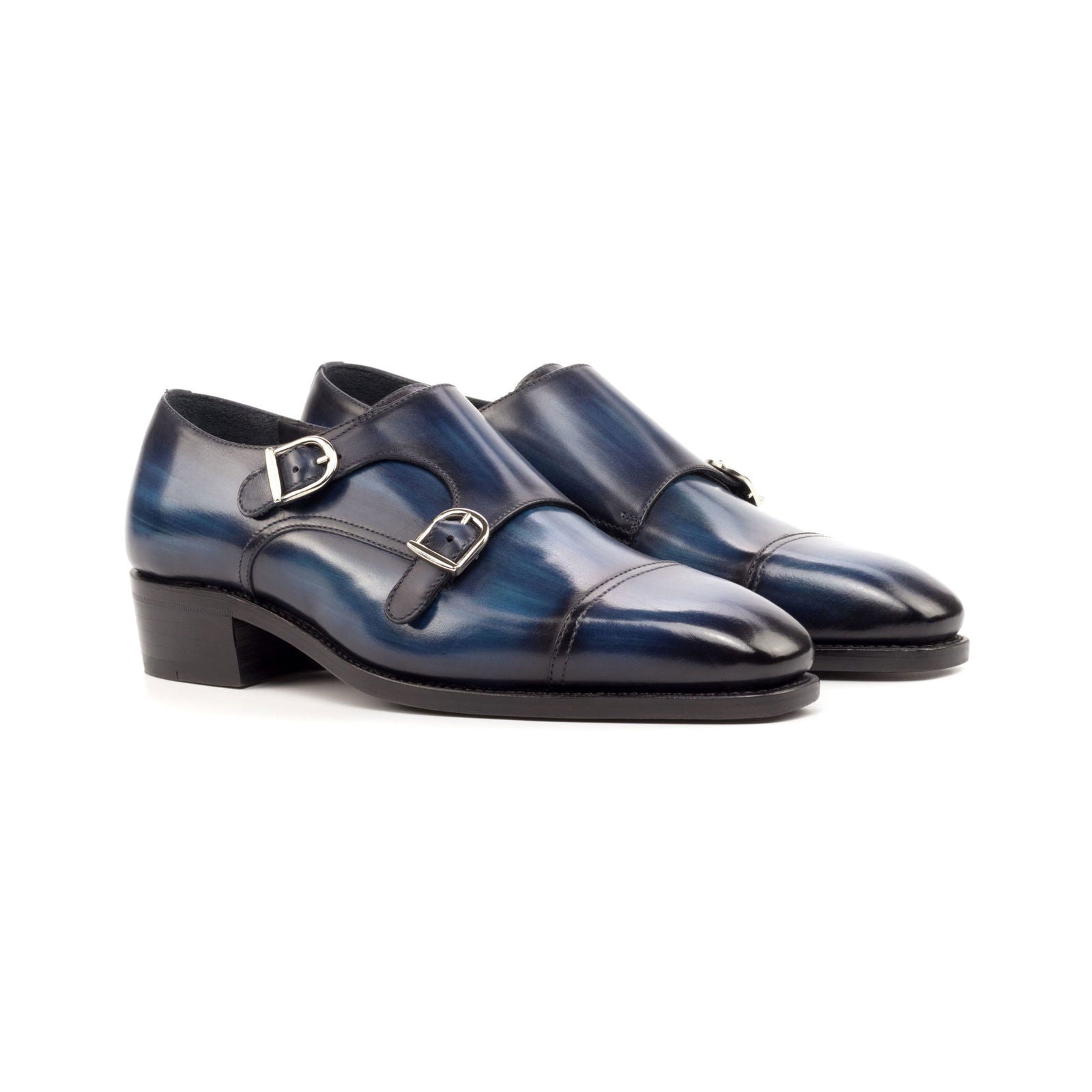 Patina Double Monk Shoes MAYARI - Milanese Leather