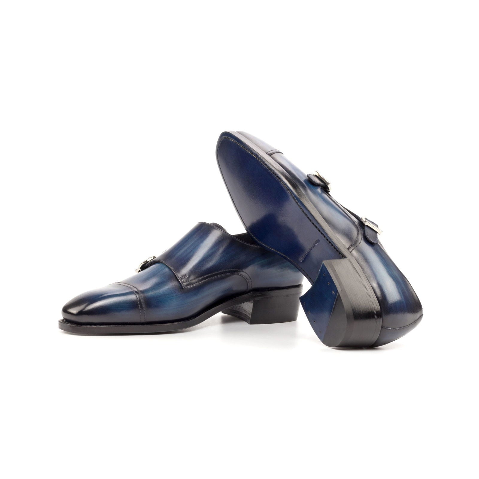 Patina Double Monk Shoes MAYARI - Milanese Leather