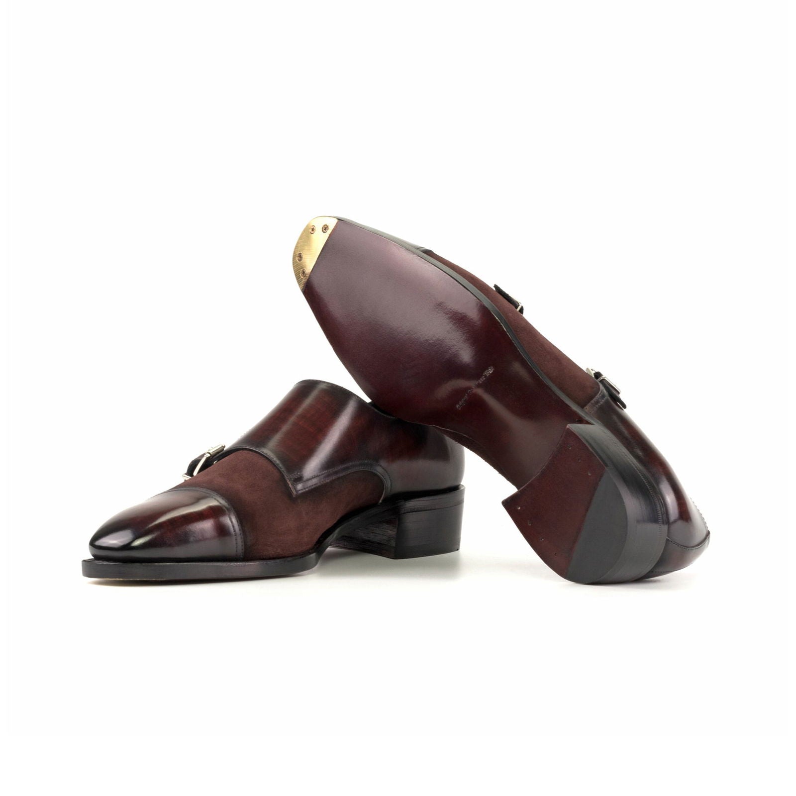Patina Double Monk Shoes OHARA - Milanese Leather