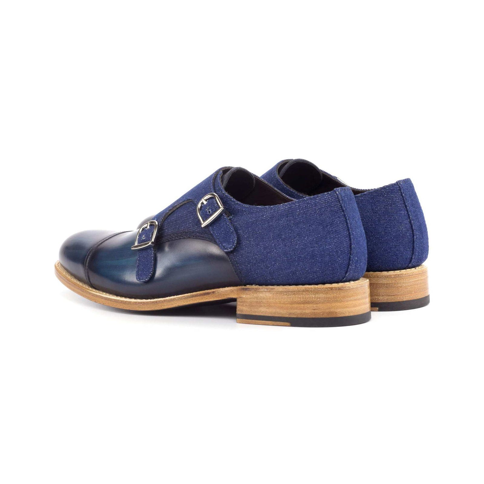 Patina Double Monk Shoes SELVEDGE - Milanese Leather