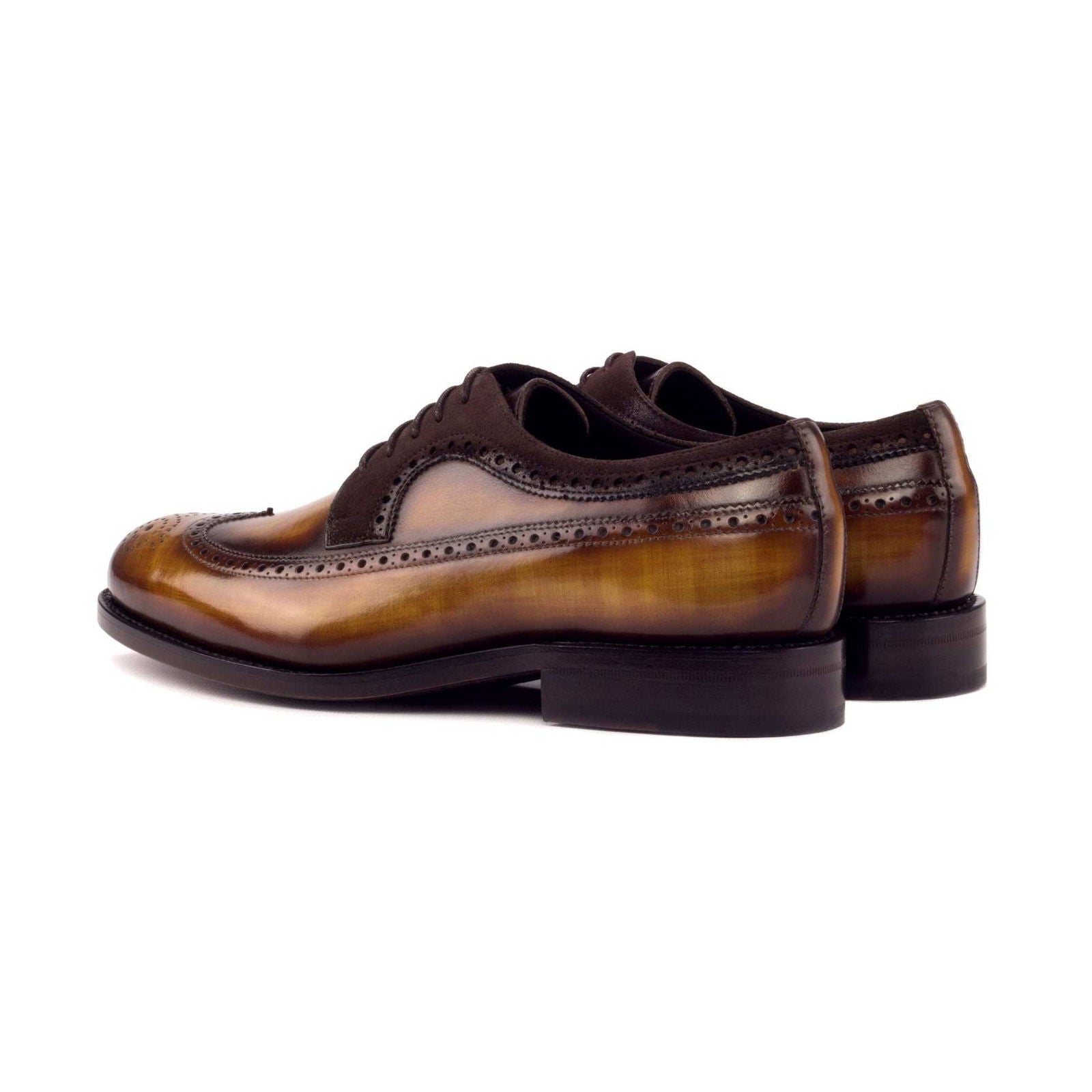 Patina Longwing Blucher Shoes ACARDO - Milanese Leather