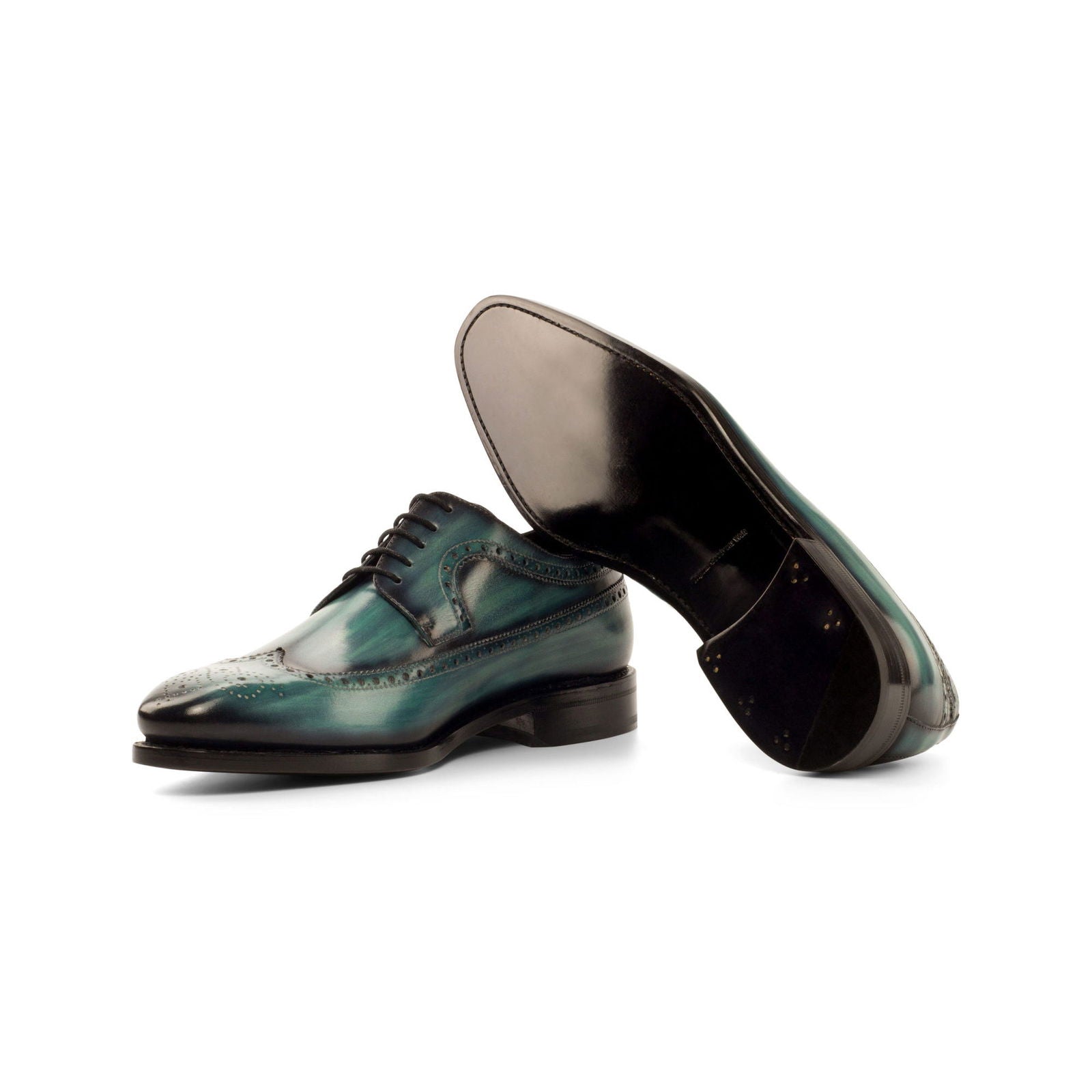 Patina Longwing Blucher Shoes ANTONIO - Milanese Leather