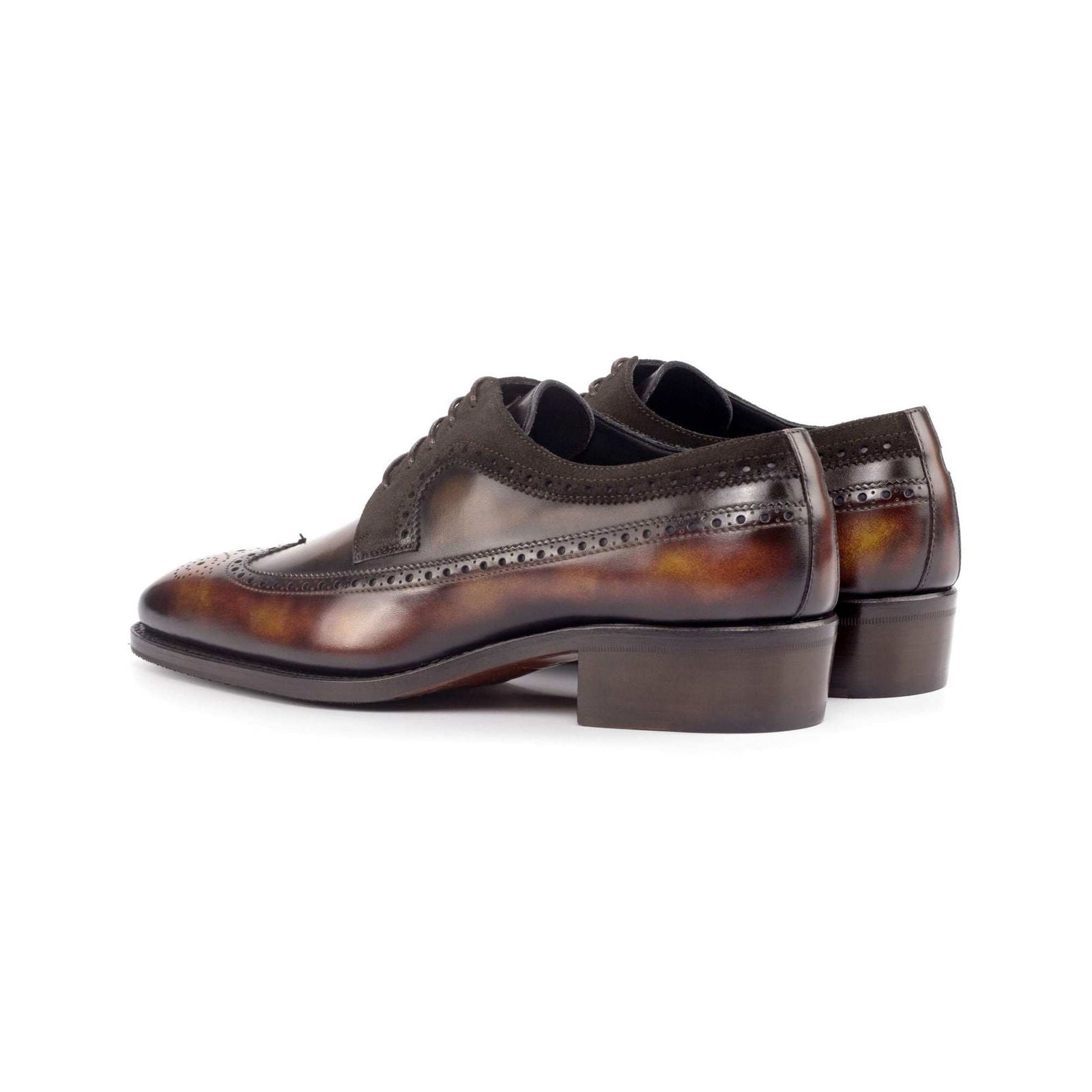 Patina Longwing Blucher Shoes BAUTA - Milanese Leather
