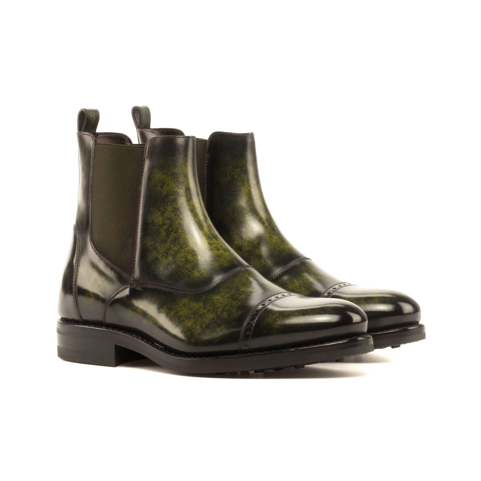 Patina Multi-Panel Chelsea Boots KRAMER - Milanese Leather