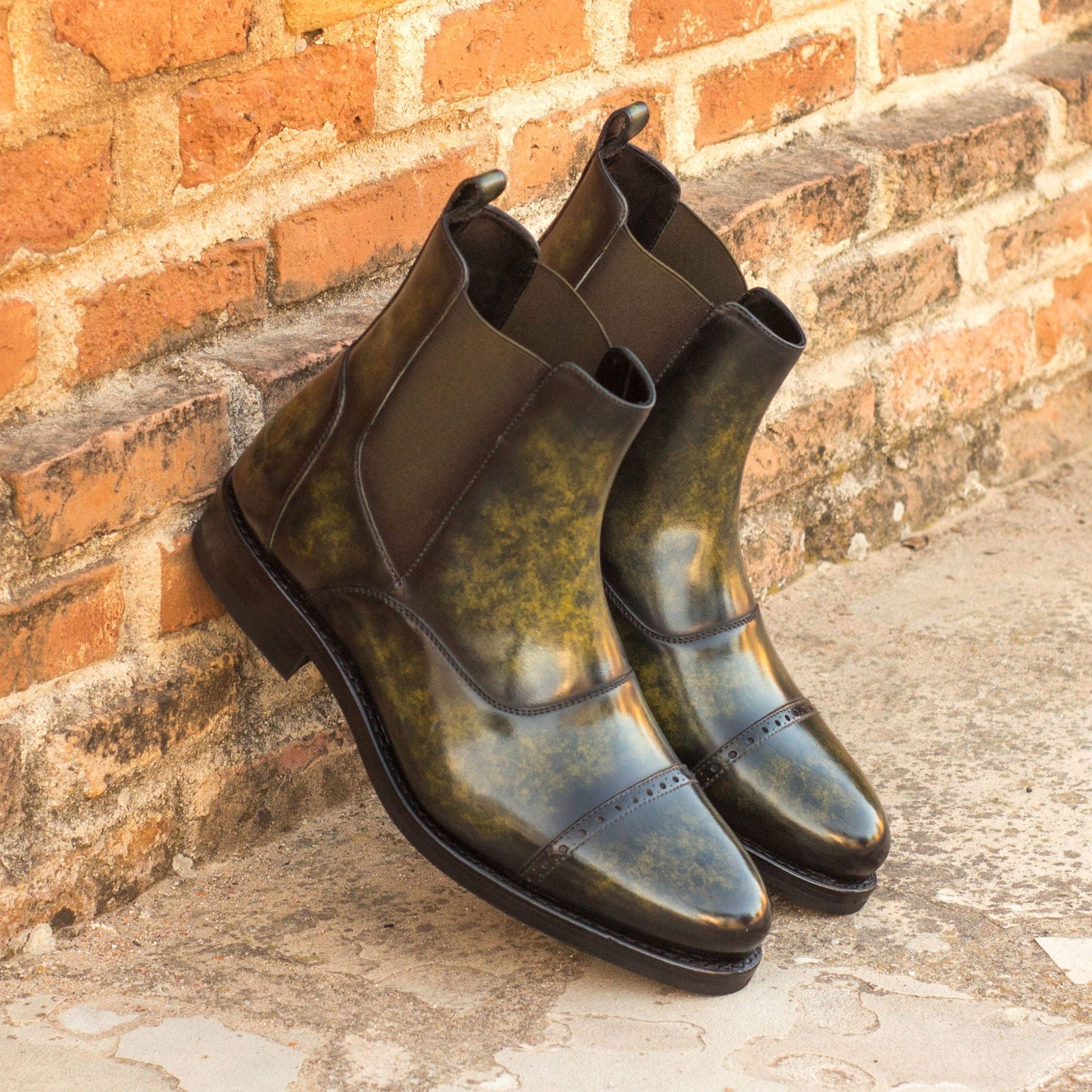 Patina Multi-Panel Chelsea Boots KRAMER - Milanese Leather