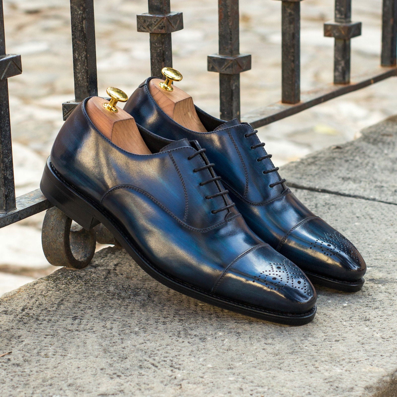 Patina Oxford Shoes COLBY - Milanese Leather