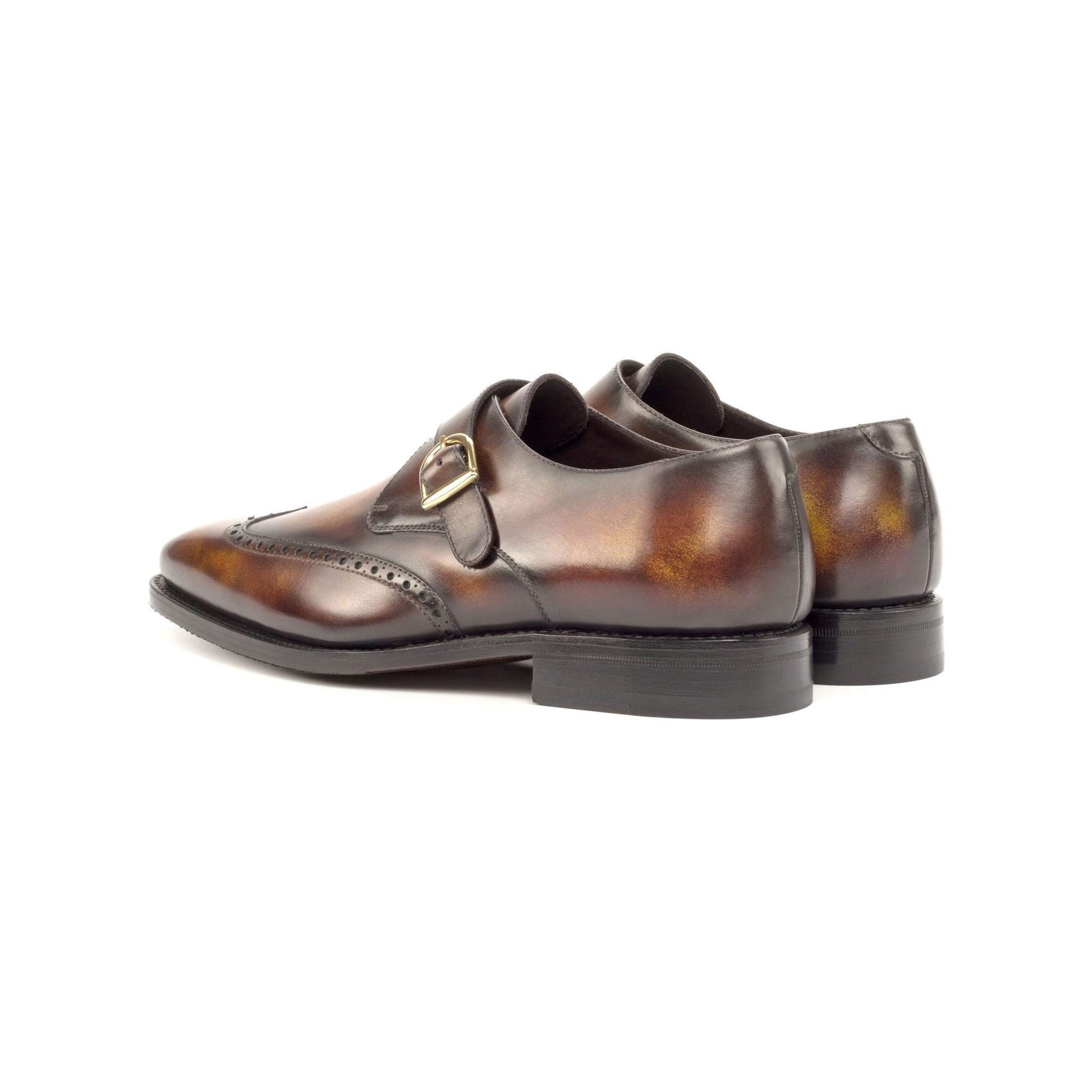 Patina Single Monk Shoes ARMAND - Milanese Leather